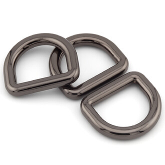 Полукольцо литое 28х24,5х4 мм Ø 19х15,5 мм 1 шт. Черный Никель