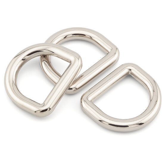 Полукольцо литое 33х23,5х4 мм Ø 25х15,5 мм 1 шт. Платина