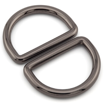 Полукольцо литое 33х23,5х4 мм Ø 25х15,5 мм 1 шт. Черный Никель