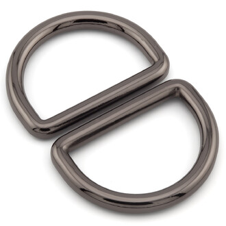 Полукольцо литое 34х26,7х4,2 мм Ø 25х18 мм 1 шт. Черный Никель