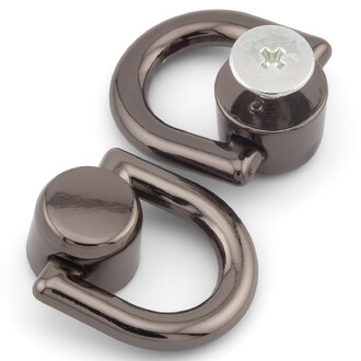 Винт с полукольцом 21х18х8 мм 2 шт. Черный Никель