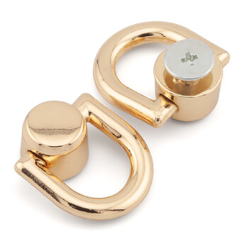 Винт с полукольцом 21х18х8 мм 2 шт. Золото