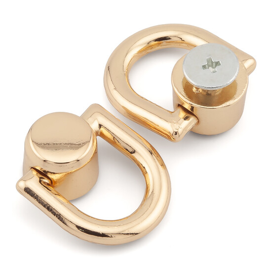 Винт с полукольцом 21х18х8 мм 2 шт. Золото