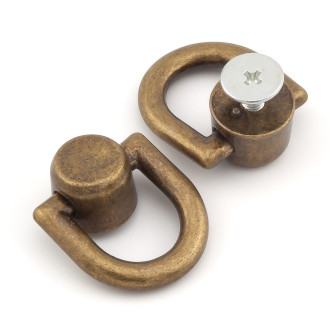Винт с полукольцом 21х18х8 мм 2 шт. Бронза