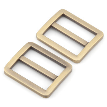 Перетяжка литая рамка с штангой 32,8х27,8х3,1 мм Ø 25,5 мм 1 шт. Античное Золото