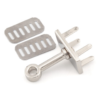 Стойка для навесного замка сумки Эрмес 27,8х17,8х35 мм 1 шт. Платина