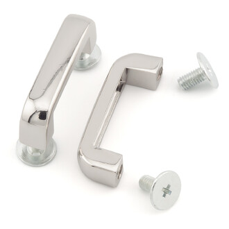 Петелька для замка сумки Эрмес 28х5,9х9,5 мм Ø 19 мм 1 шт. Платина