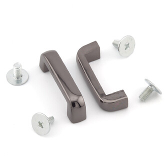 Петелька для замка сумки Эрмес 28х5,9х9,5 мм Ø 19 мм 1 шт. Черный Никель