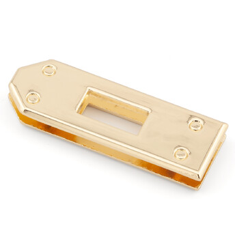 Комплектующая замка для сумки Эрмес 46,3х15,8х5,8 мм 1 шт. Золото