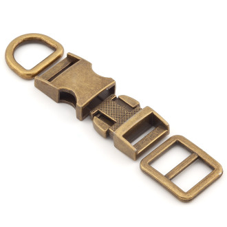 Набор из 3-ох Перетяжка Фастекс Полукольцо Ø 25 мм Бронза