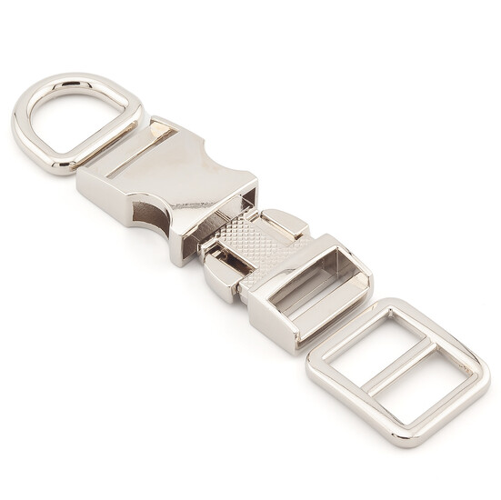 Набор из 3-ох Перетяжка Фастекс Полукольцо Ø 19 мм Платина