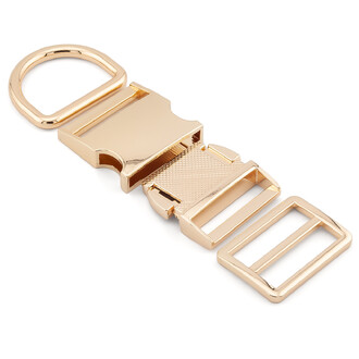 Набор из 3-ох Перетяжка Фастекс Полукольцо Ø 32 мм Золото