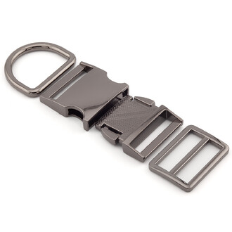 Набор из 3-ох Перетяжка Фастекс Полукольцо Ø 38 мм Черный Никель