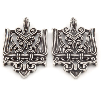 Подвеска Тризуб плетение 38,5х24 мм 1 шт. Серебро