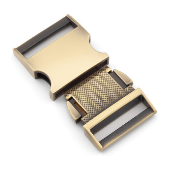 Фастекс замок металлический 50х36х10 мм Ø 31,7 мм 1 шт. Античное Золото