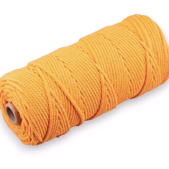 Канат для макраме веревка хлопковая 3 мм +-100 м Золотистый