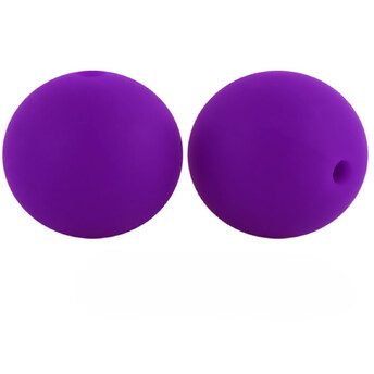 Бусина Шар силиконовая для грызунков 15 мм Ø 2 мм 10 шт. Фиолетовый