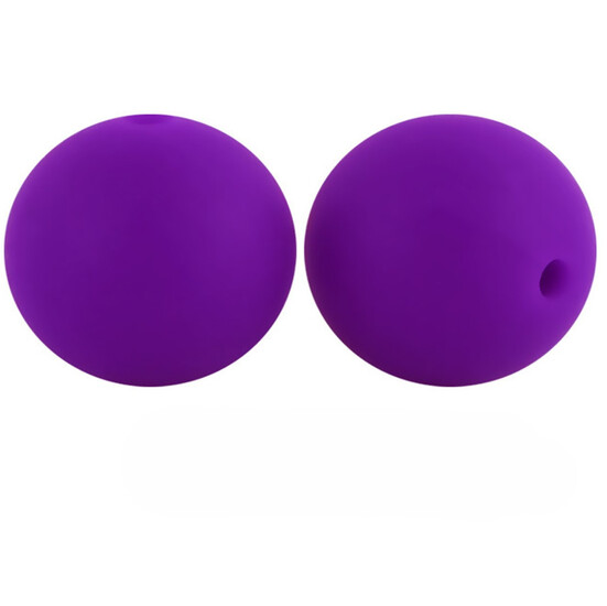 Бусина Шар силиконовая для грызунков 15 мм Ø 2 мм 10 шт. Фиолетовый