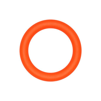 Бусина Кольцо силиконовая для грызунков 65х10 мм 1 шт. Оранжевый