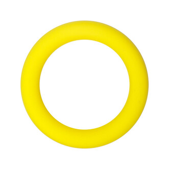Бусина Кольцо силиконовая для грызунков 65х10 мм 1 шт. Желтый