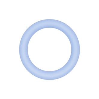 Бусина Кольцо силиконовая для грызунков 65х10 мм 1 шт. Небесный
