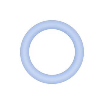 Бусина Кольцо силиконовая для грызунков 65х10 мм 1 шт. Небесный