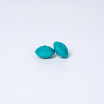 Бусина Разделитель силиконовая для грызунков 11х6 мм Ø 2 мм 10 шт. Нефритовый