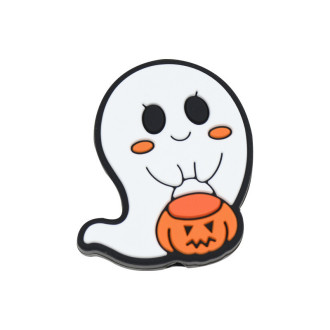 Бусина Привидение силиконовая для грызунков 28х27х8 мм 1 шт. Белый