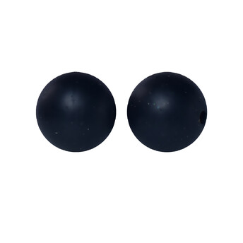 Бусина Шар с блестками силиконовая для грызунков 15 мм Ø 2 мм 5 шт. Черный