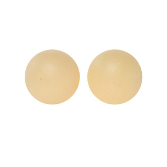 Бусина Шар с блестками силиконовая для грызунков 15 мм Ø 2 мм 5 шт. Бежевый