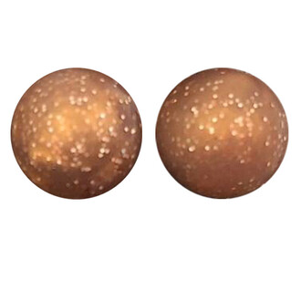 Бусина Шар с блестками силиконовая для грызунков 15 мм Ø 2 мм 5 шт. Коричневый