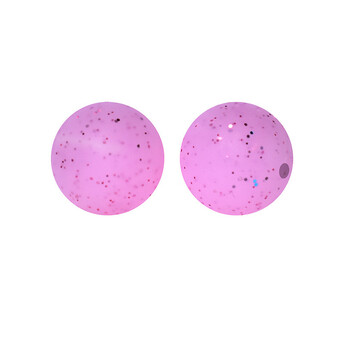 Бусина Шар с блестками силиконовая для грызунков 15 мм Ø 2 мм 5 шт. Розовый светлый