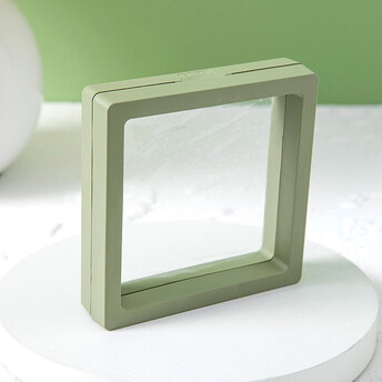 Ювелирная упаковка для украшений 9х9х2 см 1 шт. Оливковый