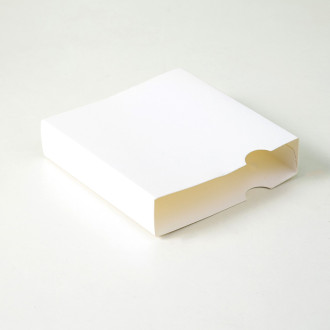 Подарочный пакет для ювелирной упаковки 9х9х2 см 1 шт. Белый