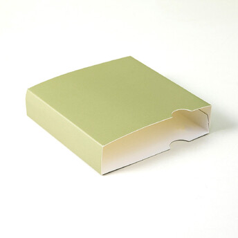 Подарочный пакет для ювелирной упаковки 9х9х2 см 1 шт. Оливковый