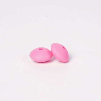 Бусина Разделитель силиконовая для грызунков 11х6 мм Ø 2 мм 10 шт. Розовый светлый