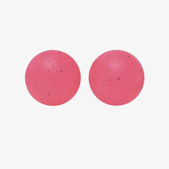 Бусина Шар с блестками силиконовая для грызунков 15 мм Ø 2 мм 5 шт. Красный