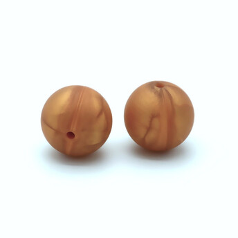 Бусина Шар силиконовая для грызунков 15 мм Ø 2 мм 10 шт. Золотистый