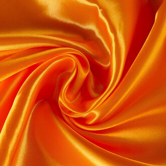 Ткань атлас LuxFabric 115 г/м² 1,5 м 1 м Оранжевый