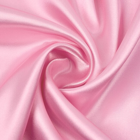 Ткань атлас LuxFabric 115 г/м² 1,5 м 1 м Розовый нежный