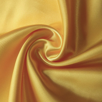 Ткань атлас LuxFabric 115 г/м² 1,5 м 1 м Золотистый