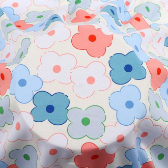 Ткань 100% вискоза LuxFabric 153 г/м² 1,45 м 1 м принт Blossoming peach