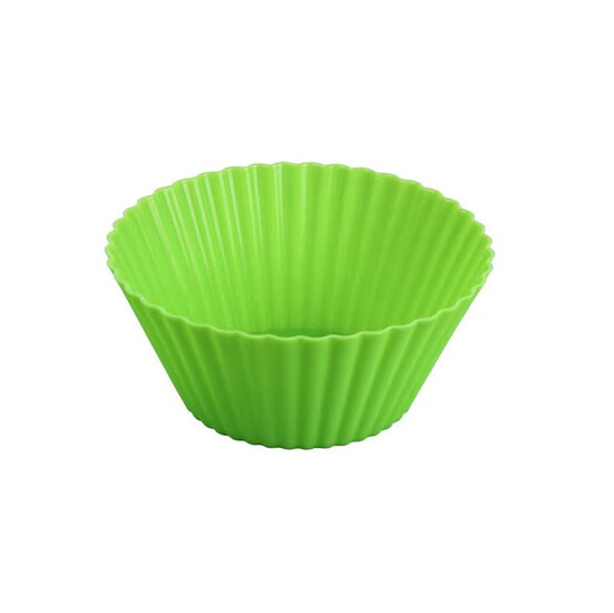 Форма для кекса Круглая силиконовая 7х3,4 см 1 шт. Салатовый