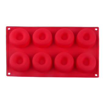 Форма силиконовая 8 яч. 29х17х2 см Ø 6,1 см 1 шт. Красный