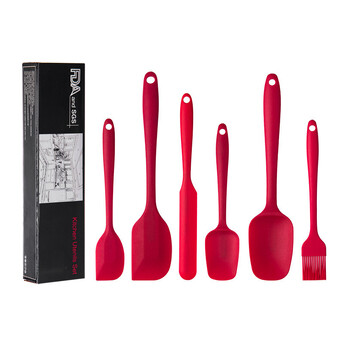 Набор 6 пр. силиконовых кухонных аксесуаров 28х7,5х4 см 1 шт. Красный