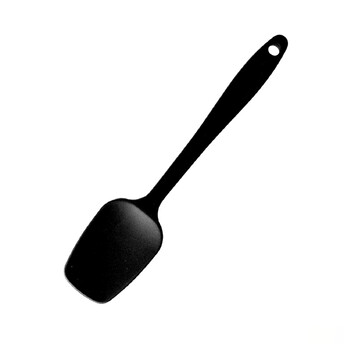 Лопатка-ложка маленькая силиконовая Bakery 21,5х4,5 см 1 шт. Черный