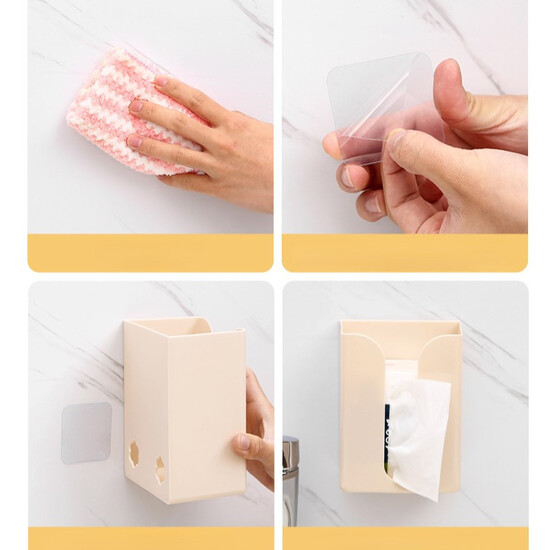 Уценка!!! Короб для салфеток органайзер настенный 15,8х12х8 см 1 шт. Белый