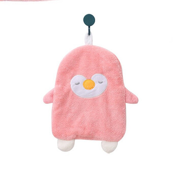 Полотенце для рук Пингвин 25х24 см 1 шт. Розовый