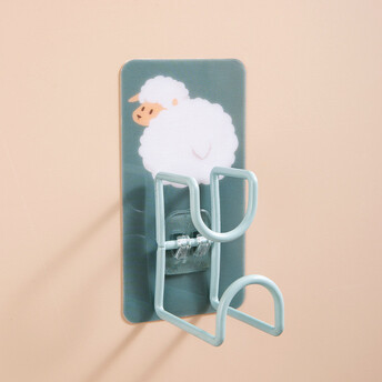 Настенный крючок Овечка органайзер 12,5х6,5х6 см 1 шт. Бирюзовый