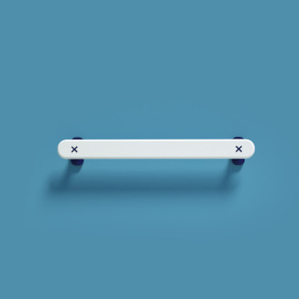 Держатель для полотенец настенный 41,8х3,2х5 см 1 шт. Белый